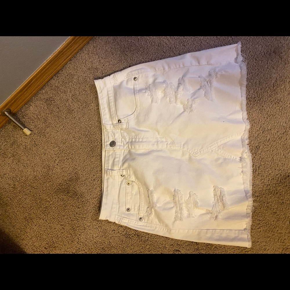 American eagle jean skirt